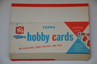 1959 Topps Hobby Cards Fabian Empty 500 Count Vending Vintage Trading Card Box