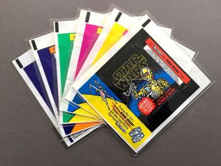 Complete 1977 Topps Wax Wrapper Set.  Star Wars Series 1 2 3 4 5 & 5b Variant.