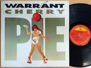 Warrant - Cherry Pie [1990 Korea Orig 1st Vinyl] Ex W/insert No Barcode