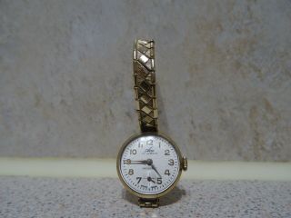 Vintage 9ct Gold Ace 17 Jewels Incabloc Watch Swiss Made
