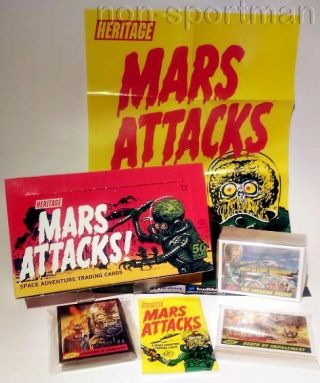 Mars Attacks Topps Heritage Set,  Miniposter,  Empty Box,
