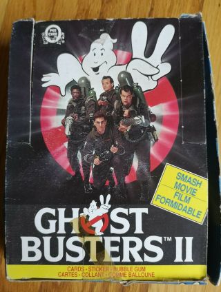 1989 Topps Ghostbusters Ii 2 Movie Trading Card Box (36 Packs) Vintage