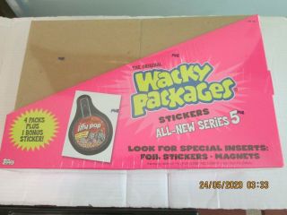 2007 Topps Wacky Packages Ans5 Blister Pack Display Case 20 Pack