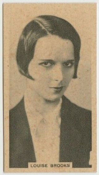 Louise Brooks Vintage 1929 - 33 Godfrey Phillips Cinema Stars Tobacco Card 9