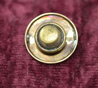 Victorian c.  1880 14k Solid Gold & Taille D’epargne Enamel Tie Tack/Lapel Pin 3