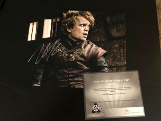 Peter Dinklage Autographed 8x10 Photo,  Signed,  Authentic,  Game Of Thrones,