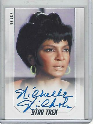 Star Trek Inflexions Nichelle Nichols Autograph (50th Ann.  Premium)