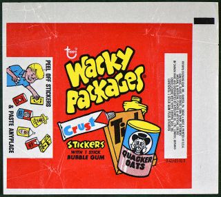 Wacky Packages 1973 1st Series Red Wrapper No Tears Very
