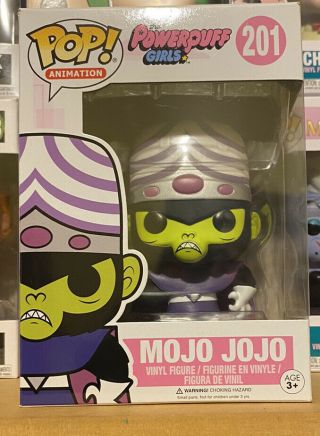 Funko Pop Powerpuff Girls Mojo Jojo 201 Vaulted Retired Cartoon Network