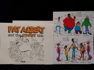 Fat Albert Animation Filmation Character Model Promotional Folder