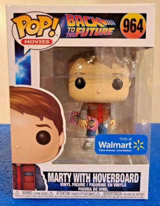 Funko Pop Marty With Hoverboard 964 Back To The Future Walmart Exclusive