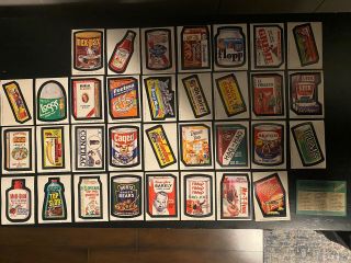 1974 Topps Wacky Packages Series 7 Complete 33 Card Set