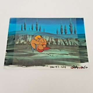 He - Man Masters Of The Universe Animation Production Cel W/ Background