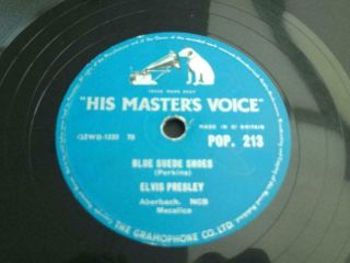 Elvis Presley Blue Suede Shoes 1956 Uk Press 78 Rpm Record Ex/ex