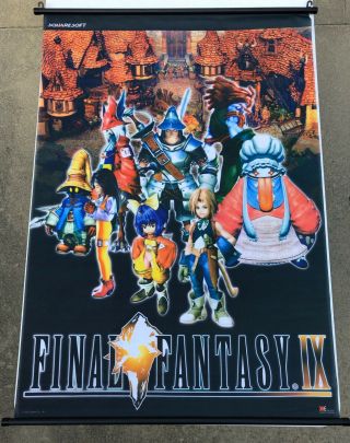 Final Fantasy Ix Wall Scrolls Zidane,  Freya,  Eiko And Complete Cast