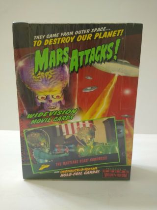 1996 Topps Mars Attacks Widevision Movie Cards Factory Trading Card Box