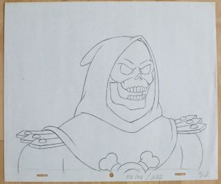 He - Man Animation Art - Production Drawing - Skeletor
