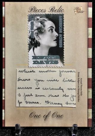 2020 The Bar Potp Actress Bette Davis / 1930’s Hand Written Post Card 1/1