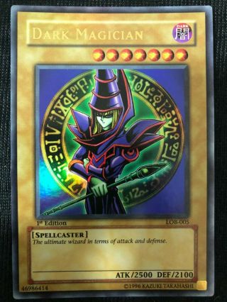 2002 Yu - Gi - Oh Asian - English Lob 1st Edition Dark Magician Lob - 005