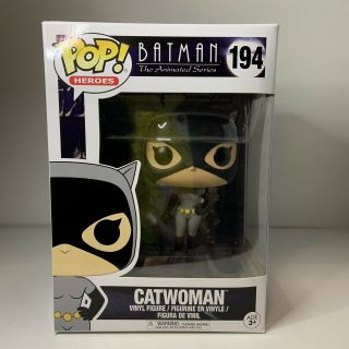 Funko Pop Heroes Batman The Animated Series Catwoman Vaulted Rare Htf