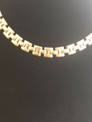 givenchy gold squared link chain necklace adjustable length 3