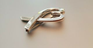 TIFFANY & Co.  Signed PALOMA PICASSO BROOCH Sterling Silver 925 Loving Heart Pin 2