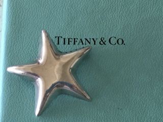 Tiffany & Co Star Pin Brooch Sterling Silver.  925 Mexico W/box