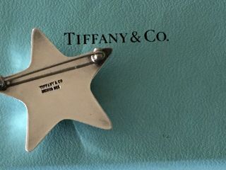 Tiffany & Co Star Pin Brooch Sterling Silver.  925 Mexico w/Box 2
