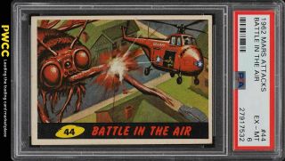 1962 Topps Mars Attacks Battle In The Air 44 Psa 6 Exmt