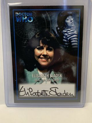 2001 Doctor Who Elisabeth Sladen Sarah Jane Smith Auto Autograph Au8