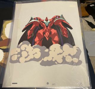 Escaflowne Dilandau Red Armor Guymelef Oversized Anime Production Cel Sketch