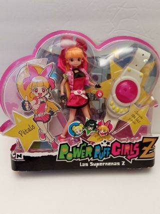Vintage Powerpuff Girls Z Doll Cartoon Network Petalo Blossom Belt W Light Sound