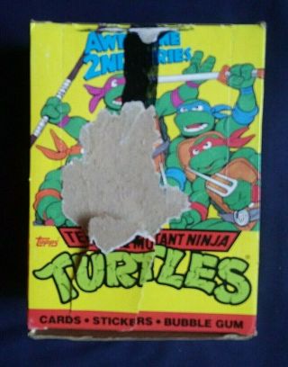 1989 Topps Teenage Mutant Ninja Turtles Trading Cards Box Series 2 48 Wax Packs