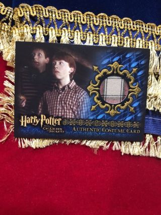 Harry Potter And The Chamber Of Secrets Authentic Costume Card Ron Weasley C5