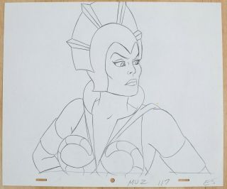 He - Man Animation Art - Production Drawing - Evil - Lyn
