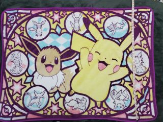 Pokemon Pikachu Eevee Evolutions 40 " X 56 " Throw Soft Plush Blanket