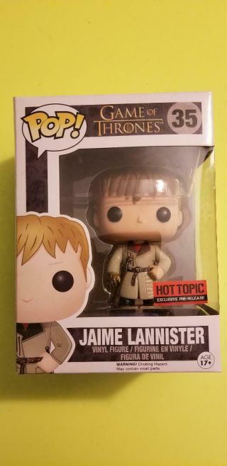 Jamie Lannister Funko Pop Games Of Thrones Vaulted Hot Topic Exclusive