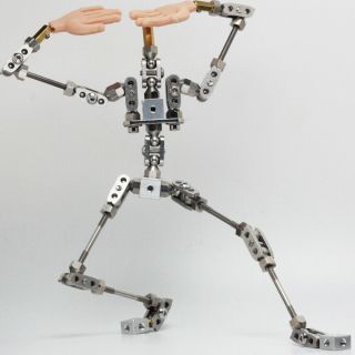 Pma - 28 Stainless Steel Diy Studio Armature Kit With Silicone Hands