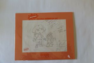 Dora The Explorer Production Drawing