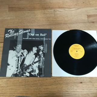 Rolling Stones - Out On Bail Lp - Rare Fanclub Pressing 1978