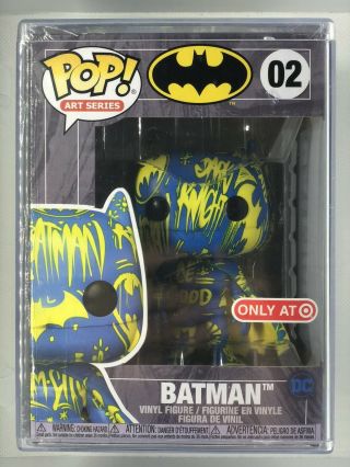Funko Pop Art Series 2 Batman Blue/yellow Target Exclusive In Hard Stack