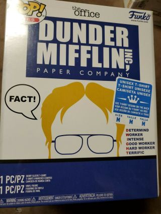 Funko Pop Tees The Office Dunder Mifflin Dwight T - Shirt Size M Large Target