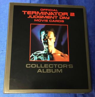 Terminator 2 Judgment Day 1991 Impel Movie Cards Complete Set W/ Album Binder