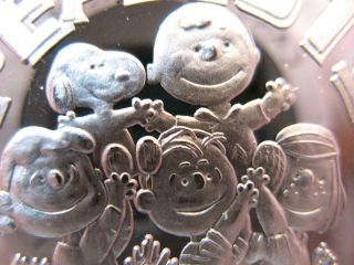 1 - Oz.  999 Silver Peanuts Gang Charlie Brown,  Snoopy,  Lucy,  Linus,  Patty Coin,  Gold