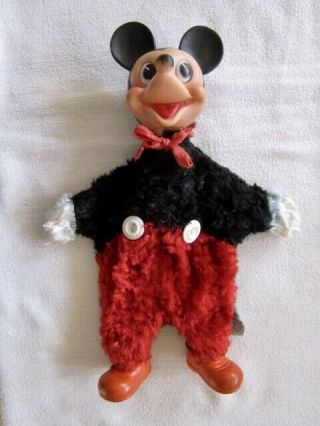 Disney Vintage Mickey Mouse Hand Puppet 1950 