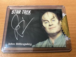 Star Trek Enterprise Archives Series 1 John Billingsley Dr Phlox Autograph Card