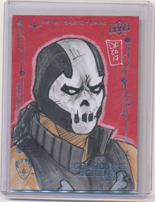 2017 Upper Deck Guardians Of The Galaxy Vol.  2 Sketch Card 1/1 Dave Fowler