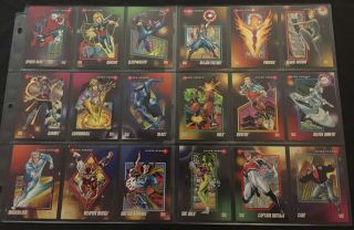 1992 SkyBox Marvel Universe Series 3 Card Set 1 - 200 & 4 Wrappers Wolverine Xmen 2