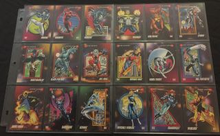 1992 SkyBox Marvel Universe Series 3 Card Set 1 - 200 & 4 Wrappers Wolverine Xmen 3