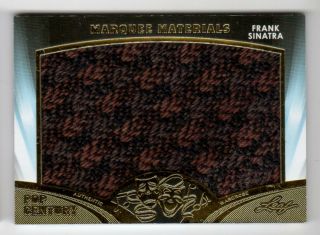 2016 Leaf Pop Century Marquee Materials Frank Sinatra Worn Relic Mm - 10 Card